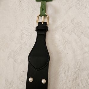 Kate Spade Elegant Black and Pearl Women's Belt.  Small--26"